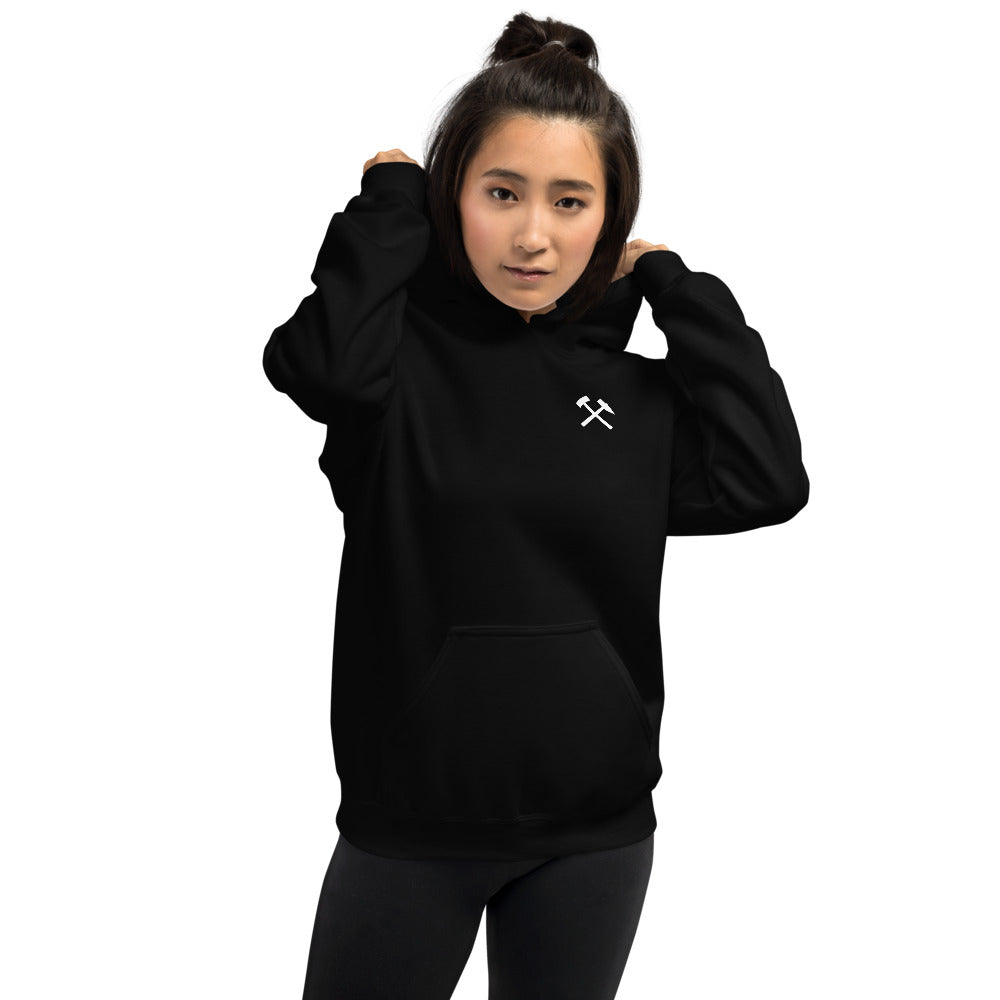 Skull & Snake Unisex Pull Over Hoodie (Image on Back)