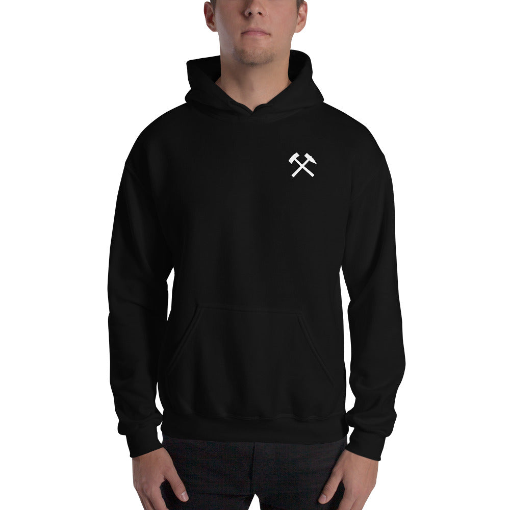 Skull & Snake Unisex Pull Over Hoodie (Image on Back)